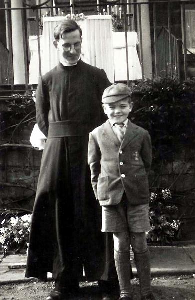 Bro Miller and Ronald Rowley.jpg - Br Miller with little Ronald Rowley.